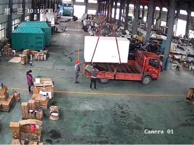 出口緬甸一臺玉柴300千瓦柴油發電機組